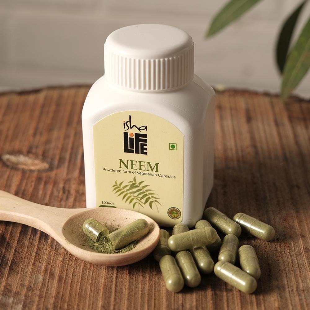 Isha Life Neem and Turmeric Capsules - Indyancart