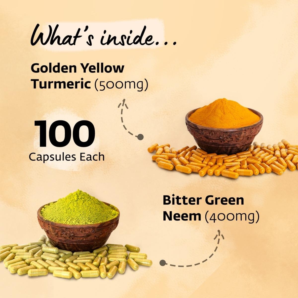 Isha Life Neem and Turmeric Capsules - Indyancart