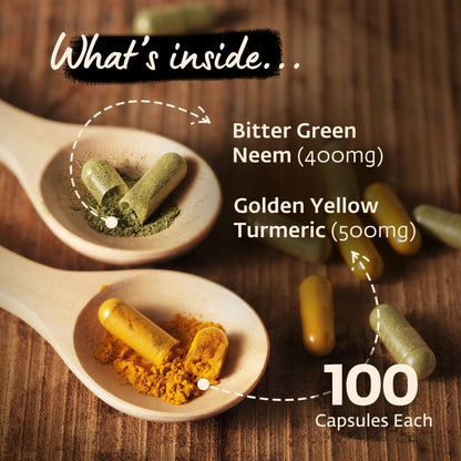 Isha Life Neem and Turmeric Capsules - Indyancart