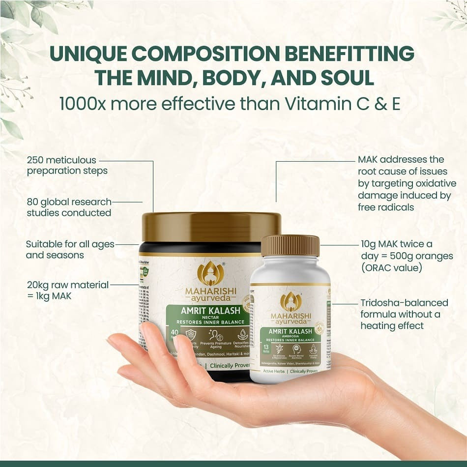 Maharishi Ayurveda Amrit Kalash - Dual Pack Paste and Tablets - Indyancart
