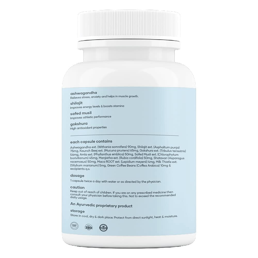 Mars By GHC Surge Max Capsules with Ashwagandha, Gokshura, Safed Musli - Indyancart