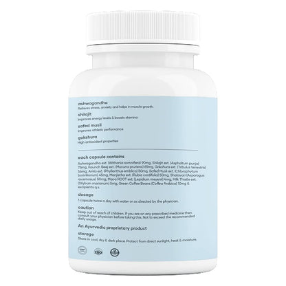 Mars By GHC Surge Max Capsules with Ashwagandha, Gokshura, Safed Musli - Indyancart