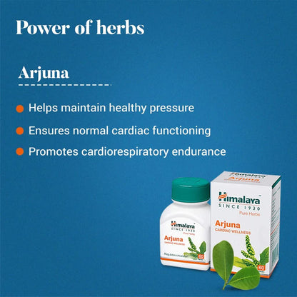 Himalaya Herbals Arjuna Tablets - Indyancart
