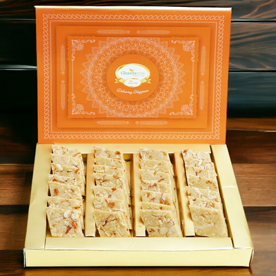Ghasitaram Sugarfree Pure Kaju Katlis Sweet Box