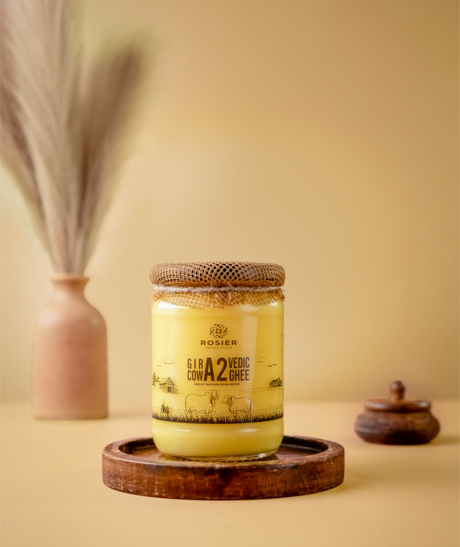 Rosier A2 Gir Cow Bilona Ghee | Traditional Bilona Method A2 Cow Ghee - Indyancart