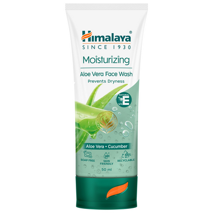 Himalaya Herbals Moisturizing Aloe Vera Face Wash - Indyancart