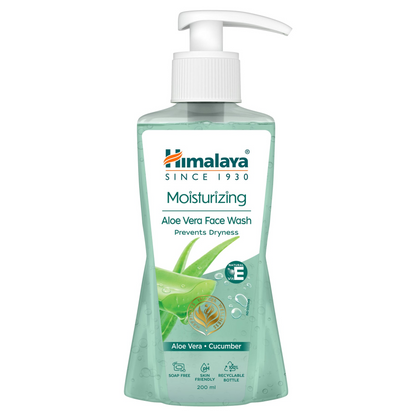 Himalaya Herbals Moisturizing Aloe Vera Face Wash - Indyancart