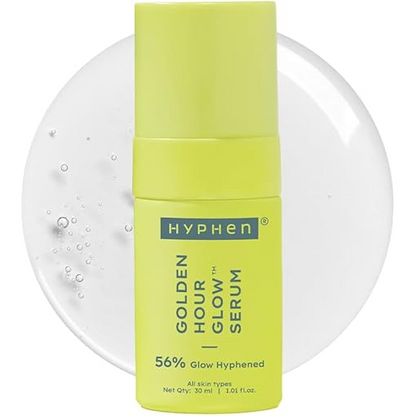Hyphen By Kriti Sanon Golden Hour Glow Serum With Niacinamide, Alpha Arbutin, Hyaluronic Acid & Kakadu Plum, For Men & Women - Indyancart