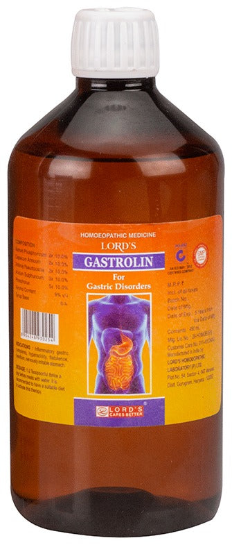 Lord's Homeopathy Gastrolin Syrup