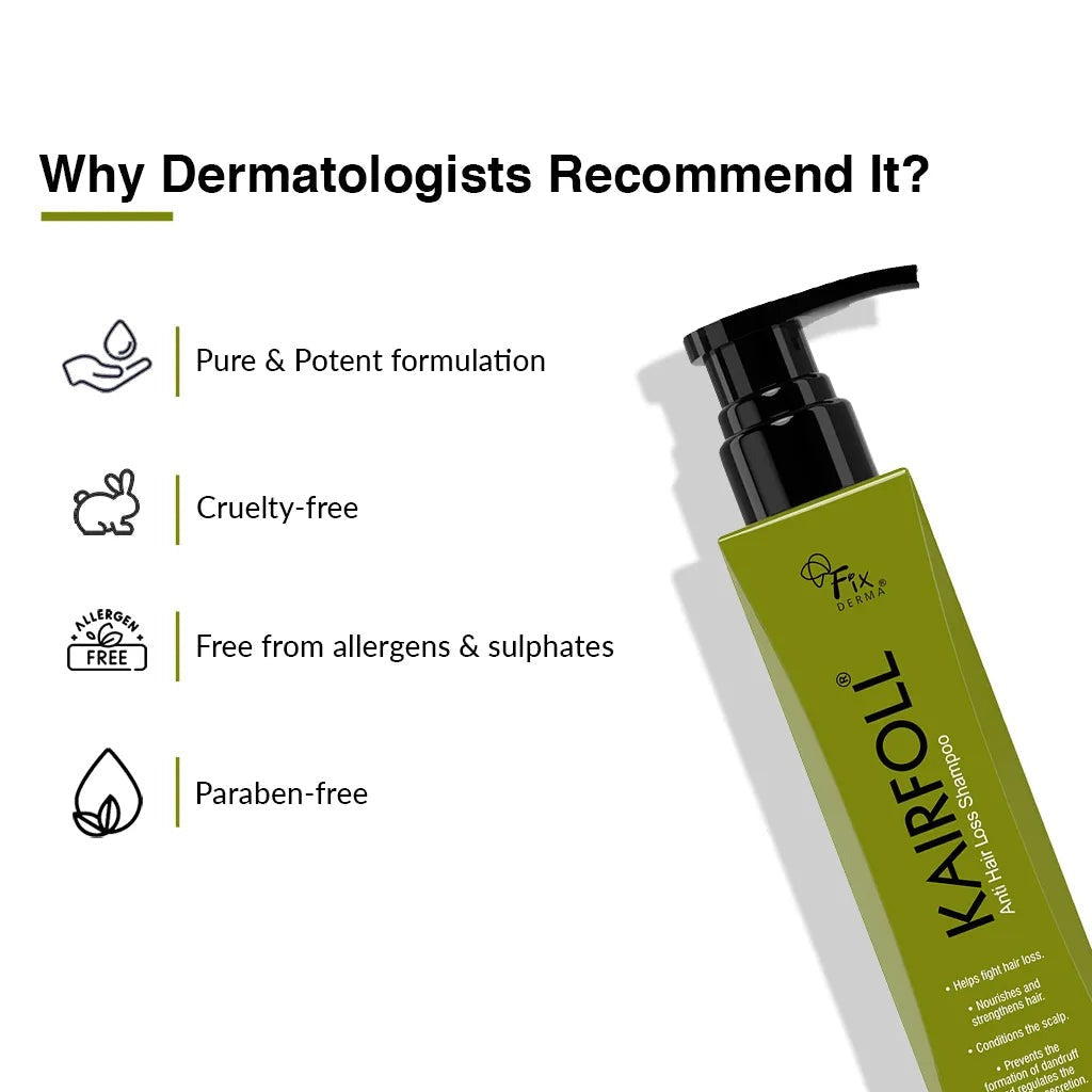 Fixderma Kairfoll Anti Hair Loss Shampoo - Indyancart