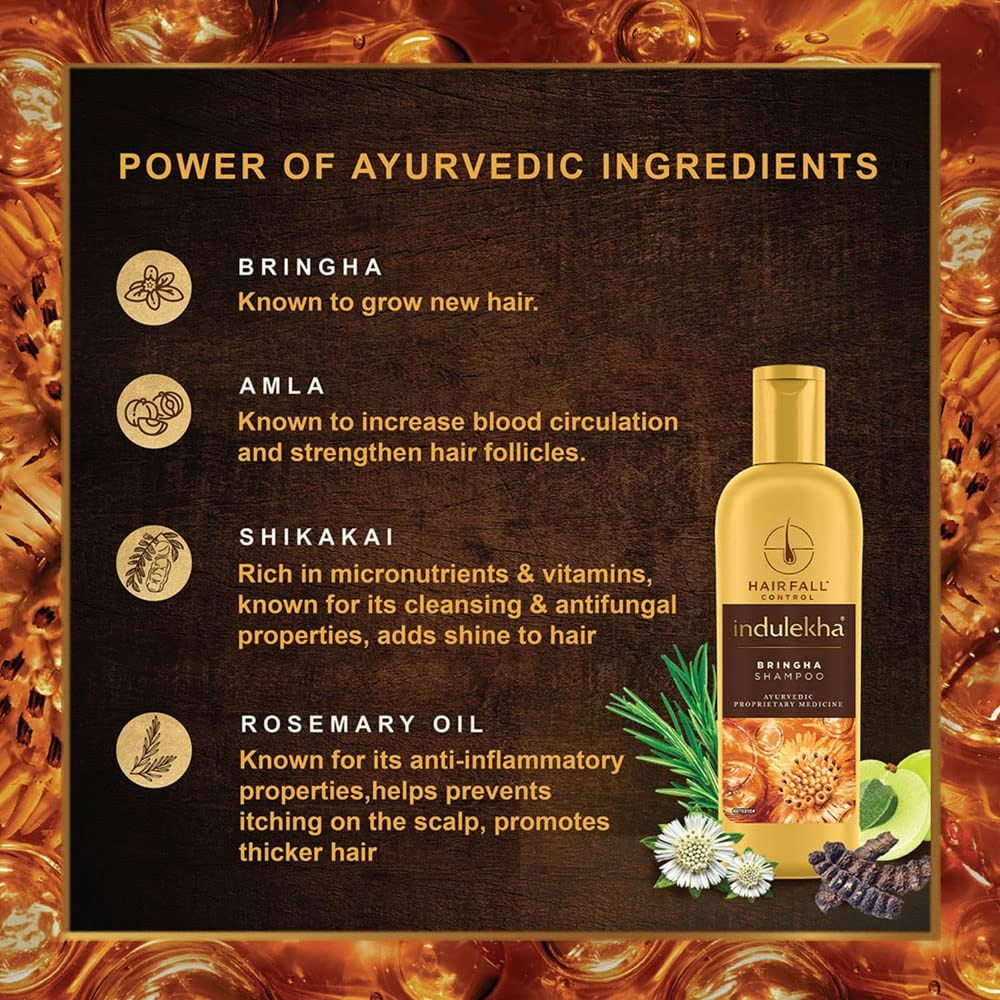 Indulekha Bringha Anti Hair Fall Shampoo - Indyancart