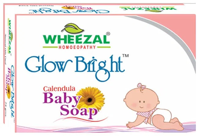 Wheezal Glow Bright Calendula Baby Soap - Indyancart