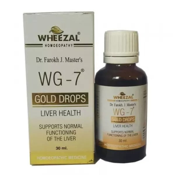 Wheezal Homeopathy WG-7 Gold Drops - Indyancart