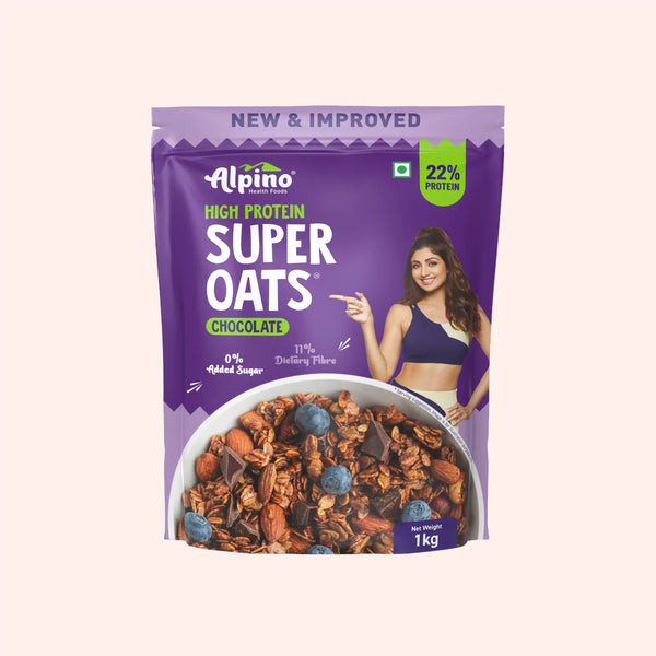 Alpino High Protein Super Rolled Oats Chocolate - Indyancart
