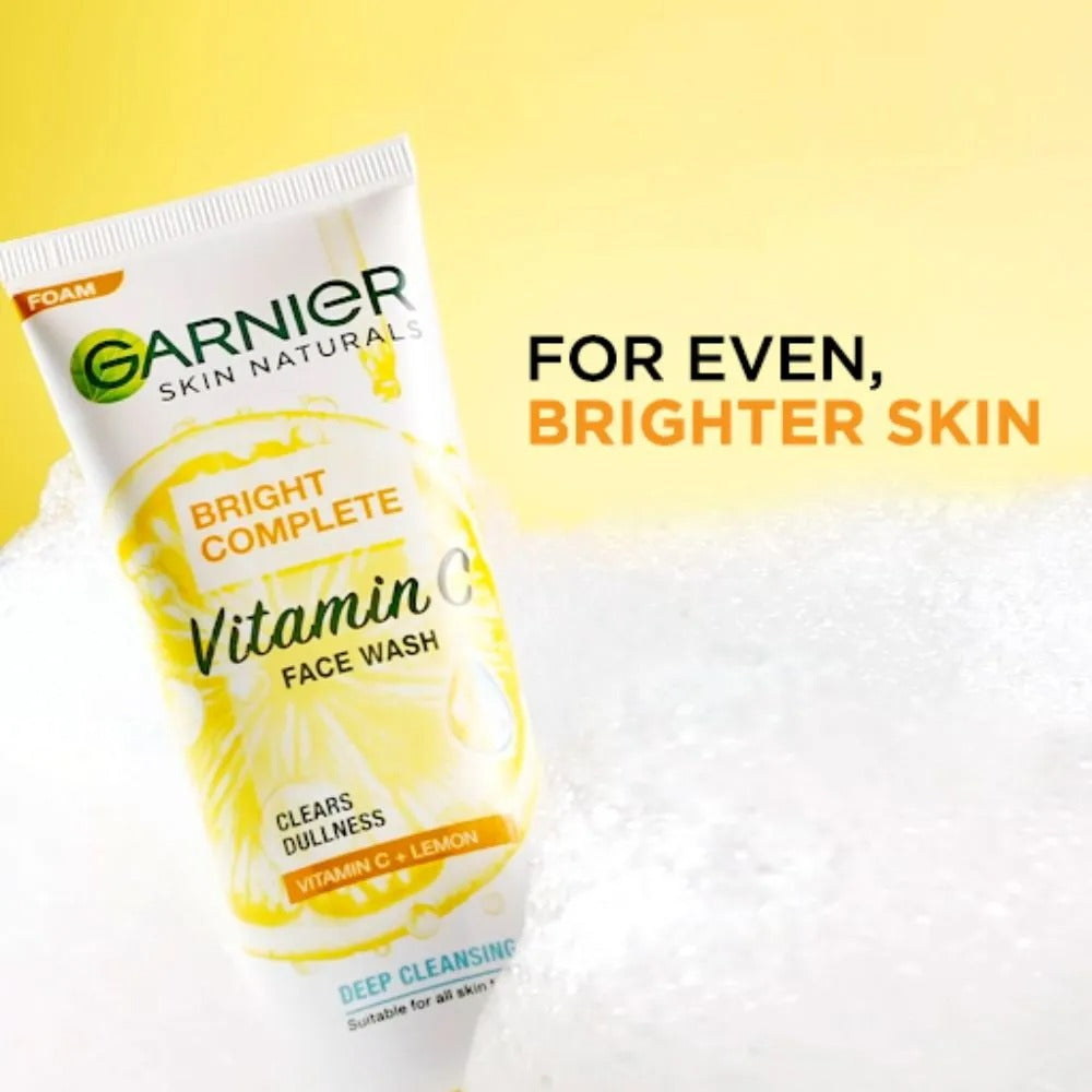 Garnier Bright Complete Vitamin C Facewash - Indyancart