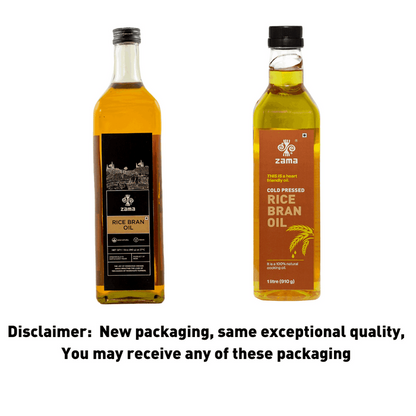 Zama Organics Rice Bran Oil - Indyancart