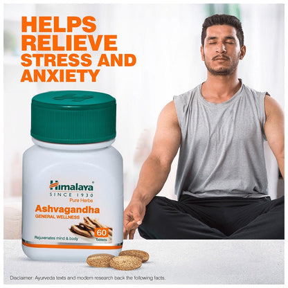 Himalaya Ashvagandha Tablets - General Wellness - Indyancart