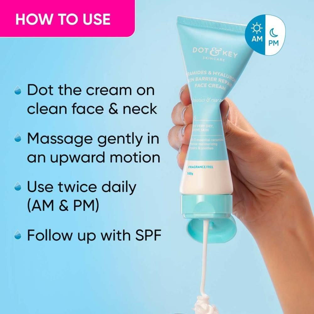 Dot & Key Ceramides & Hyaluronic Skin Barrier Repair + Face Cream - Indyancart
