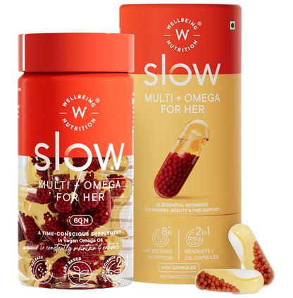 Wellbeing Nutrition Slow Multi + Omega for Her Capsules - Indyancart