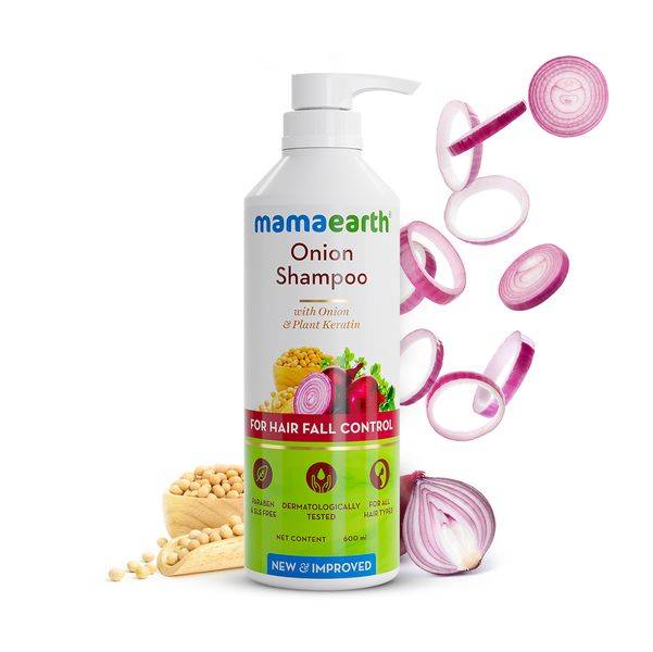 Mamaearth Onion Shampoo For Hair Fall Care - Indyancart