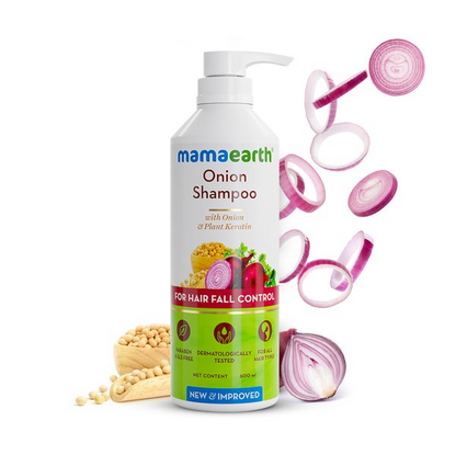 Mamaearth Onion Shampoo For Hair Fall Care - Indyancart