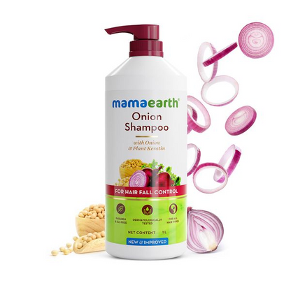 Mamaearth Onion Shampoo For Hair Fall Care - Indyancart