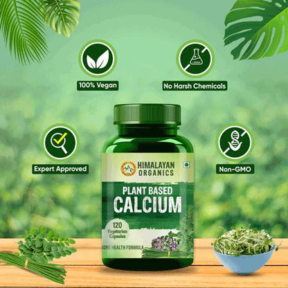 Himalayan Organics Plant Based Calcium Vegetarian Capsules