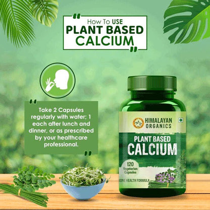 Himalayan Organics Plant Based Calcium Vegetarian Capsules