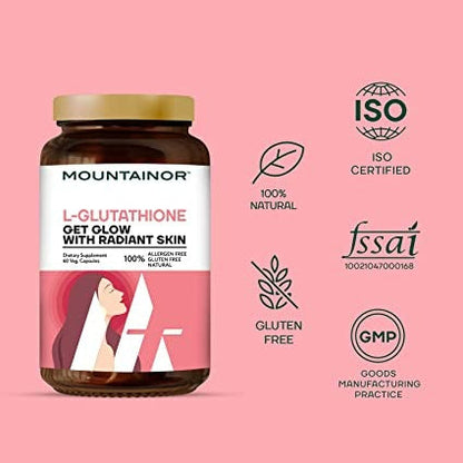 Mountainor L Glutathione Capsules for Healthy & Radiant Skin Capsules - Indyancart