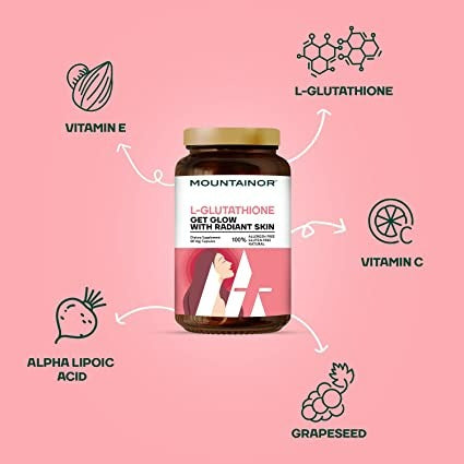 Mountainor L Glutathione Capsules for Healthy & Radiant Skin Capsules - Indyancart