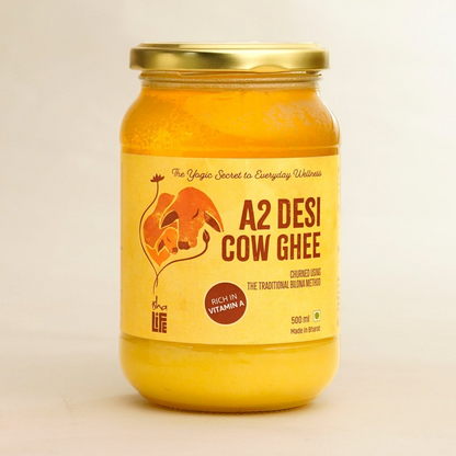 Isha Life Pure A2 Desi Cow Ghee | Made Traditionally from Curd | Made from Grass-fed Free Grazing Desi Cows' Milk - Indyancart