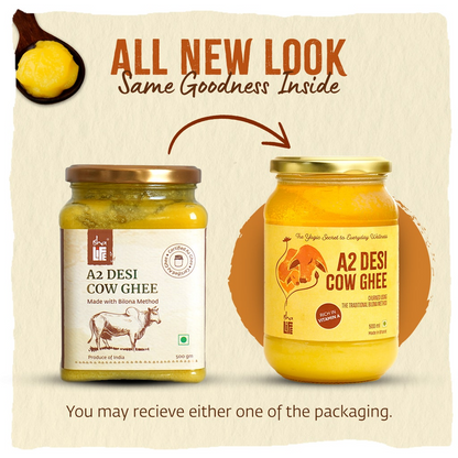 Isha Life Pure A2 Desi Cow Ghee | Made Traditionally from Curd | Made from Grass-fed Free Grazing Desi Cows' Milk - Indyancart
