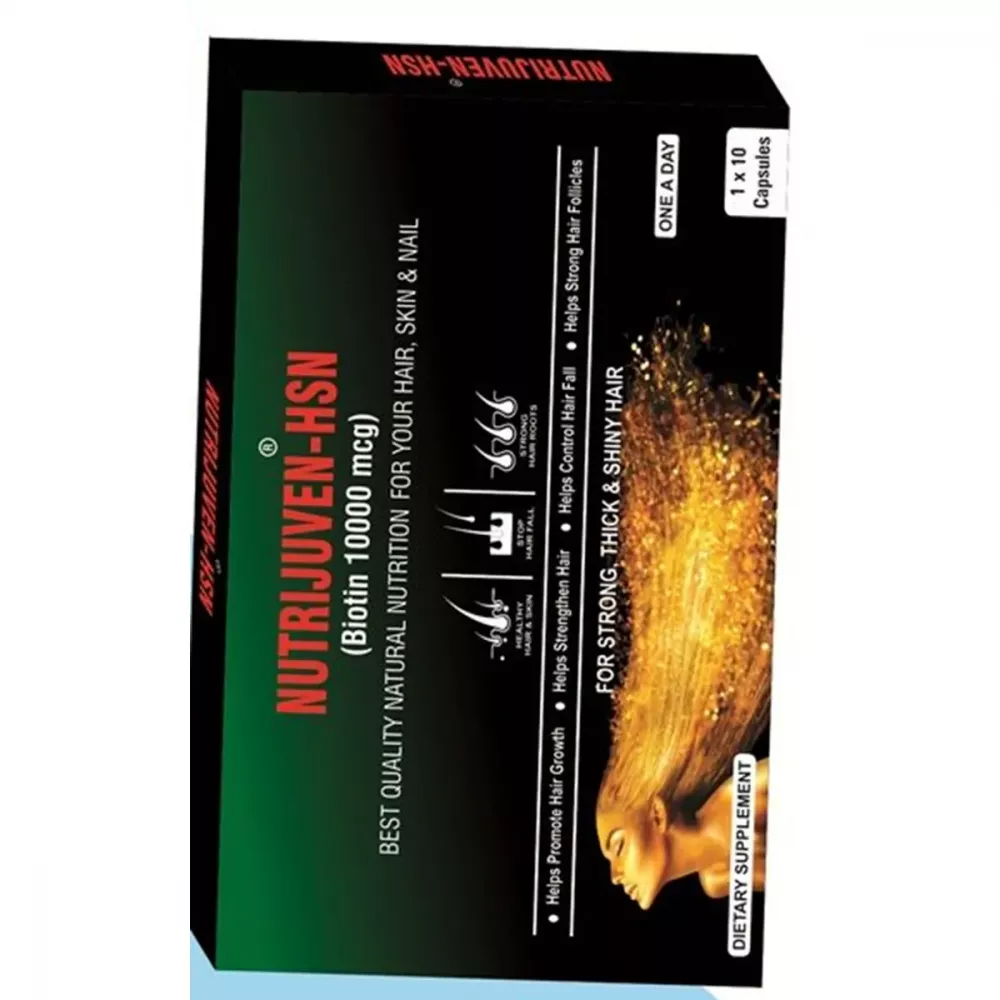 Nutrijuven - Hsn - Biotin 10000 Mcg Capsules