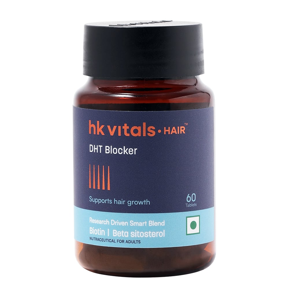 HK Vitals DHT Blocker With Biotin Tablets for Reduces Hair Fall, Stimulates Hair Growth - Indyancart