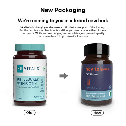 HK Vitals DHT Blocker With Biotin Tablets for Reduces Hair Fall, Stimulates Hair Growth - Indyancart