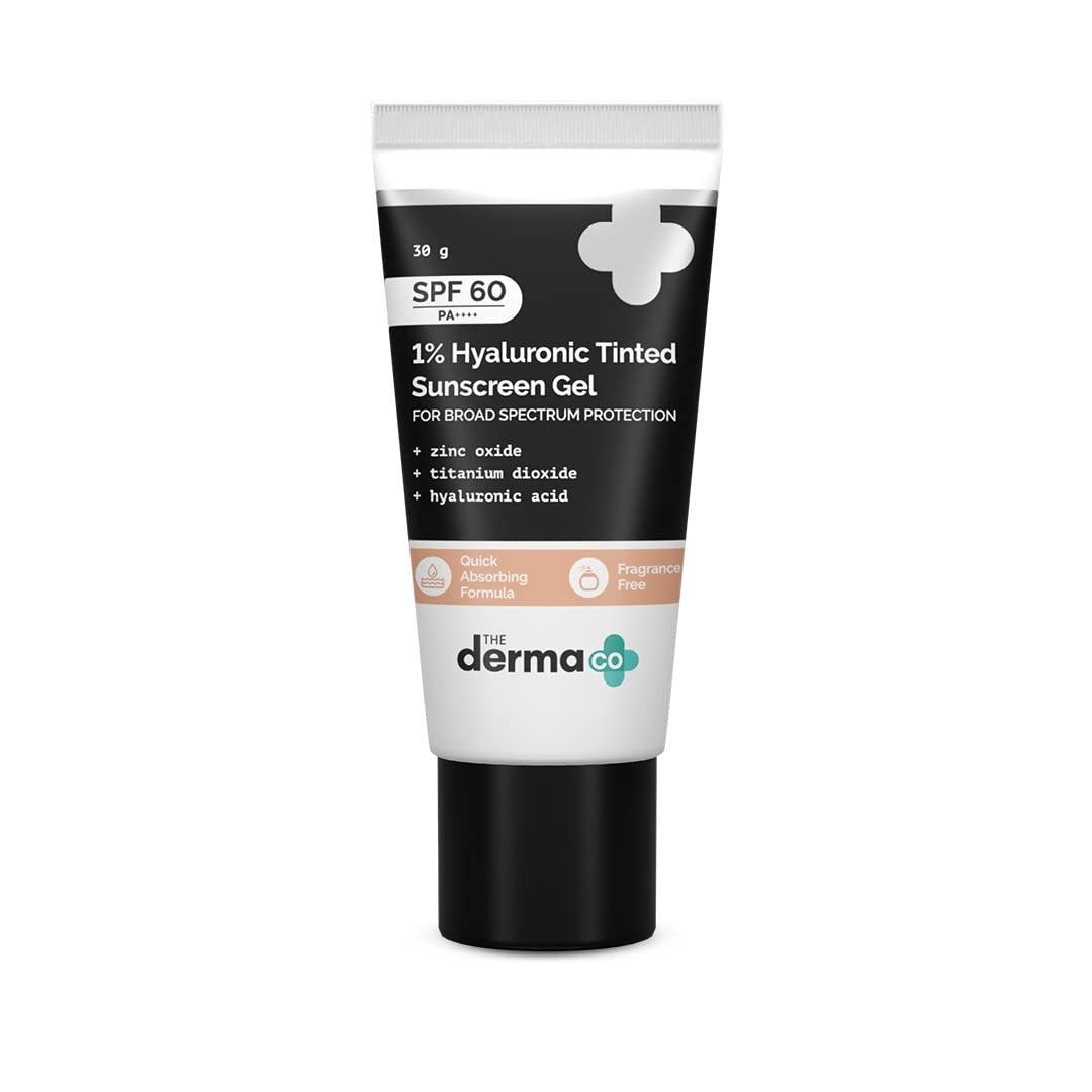 The Derma Co 1% Hyaluronic Tinted Sunscreen Gel - Indyancart