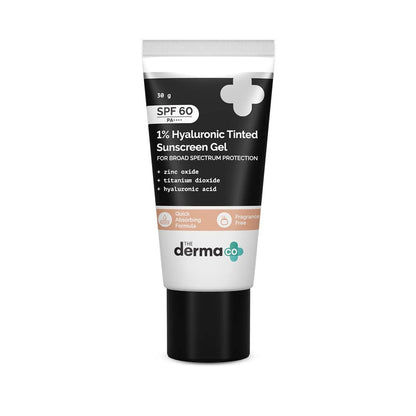 The Derma Co 1% Hyaluronic Tinted Sunscreen Gel - Indyancart