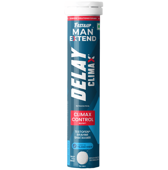 Fast&Up Man Extend Effervescent Tablets - Peach Flavor - Indyancart