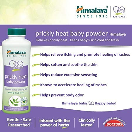 Himalaya Herbals - Prickly Heat Baby Powder - Indyancart