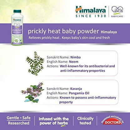 Himalaya Herbals - Prickly Heat Baby Powder - Indyancart