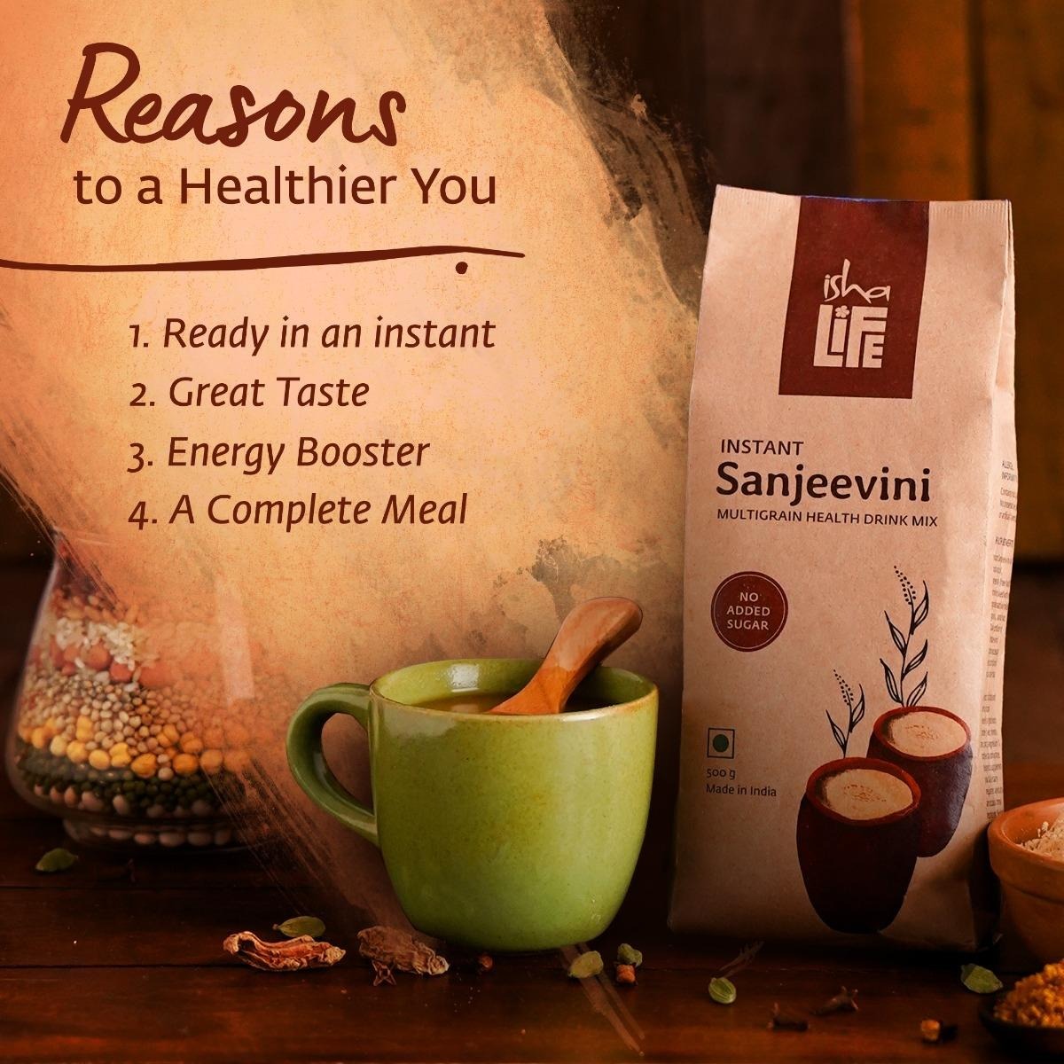 Isha Life Instant Sanjeevini Multigrain Health Drink - Indyancart