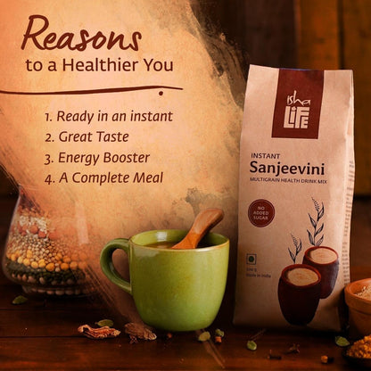 Isha Life Instant Sanjeevini Multigrain Health Drink - Indyancart