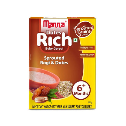 Manna Dates Rich Baby Food With Sprouted Grains & Dates - Indyancart