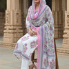 Dhiyona IE Women Floral Printed Regular Pure Cotton Kurta with Trousers & With Dupatta