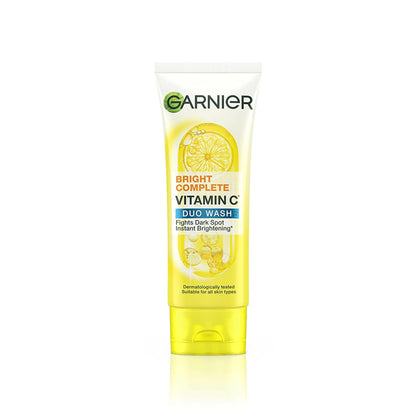 Garnier Bright Complete Brightening Duo Action Face Wash - Indyancart