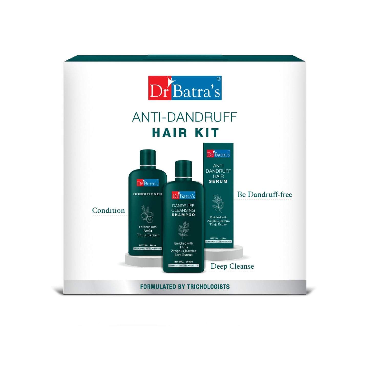 Dr Batras Anti-Dandruff Hair Shampoo Kit, Sutiable For Both Boys & Girls