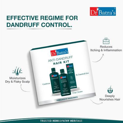 Dr Batras Anti-Dandruff Hair Shampoo Kit, Sutiable For Both Boys & Girls