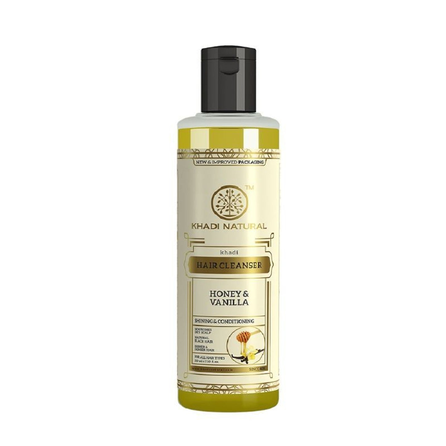 Khadi Natural Honey & Vanilla Hair Cleanser/Shampoo Nourishes Dry Scalp