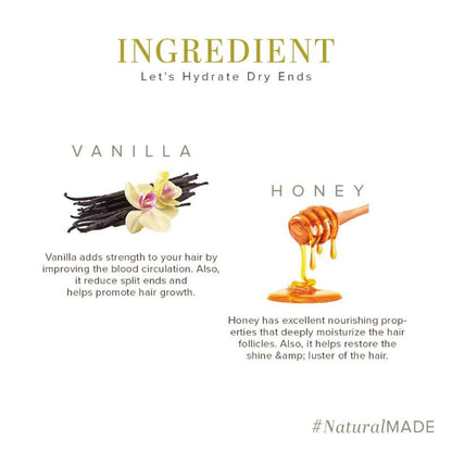 Khadi Natural Honey & Vanilla Hair Cleanser/Shampoo Nourishes Dry Scalp