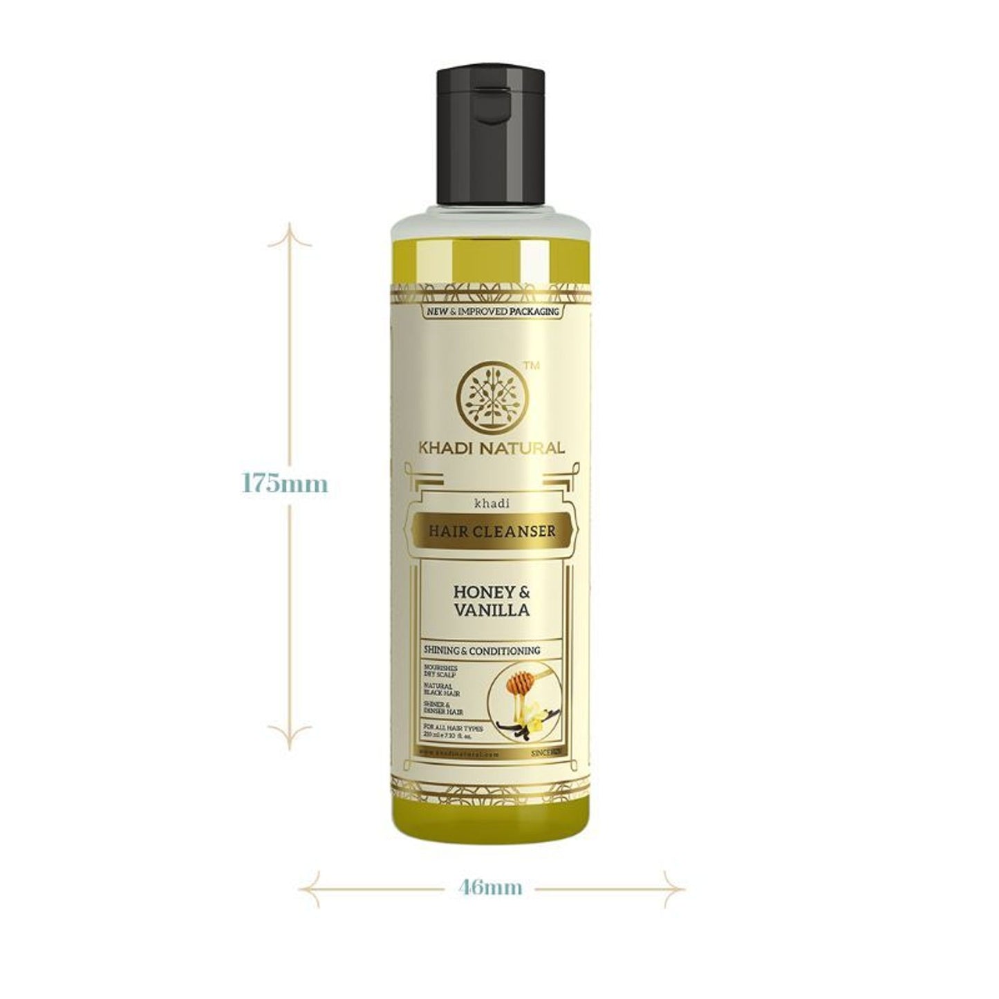 Khadi Natural Honey & Vanilla Hair Cleanser/Shampoo Nourishes Dry Scalp